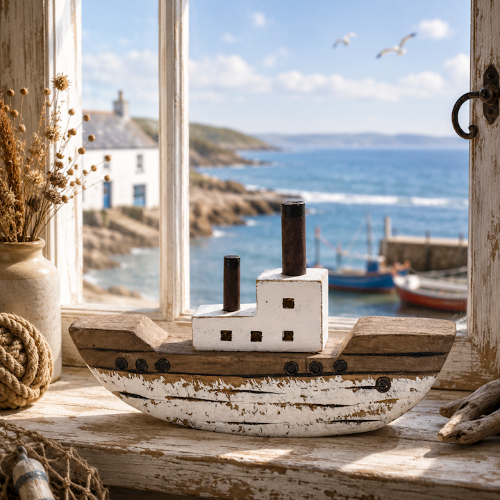 WHITE TRAWLER 29x6x17cm